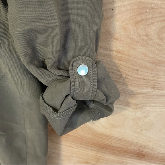 zara women xs olive green Military jacket Full Zip - Picture 7 of 9